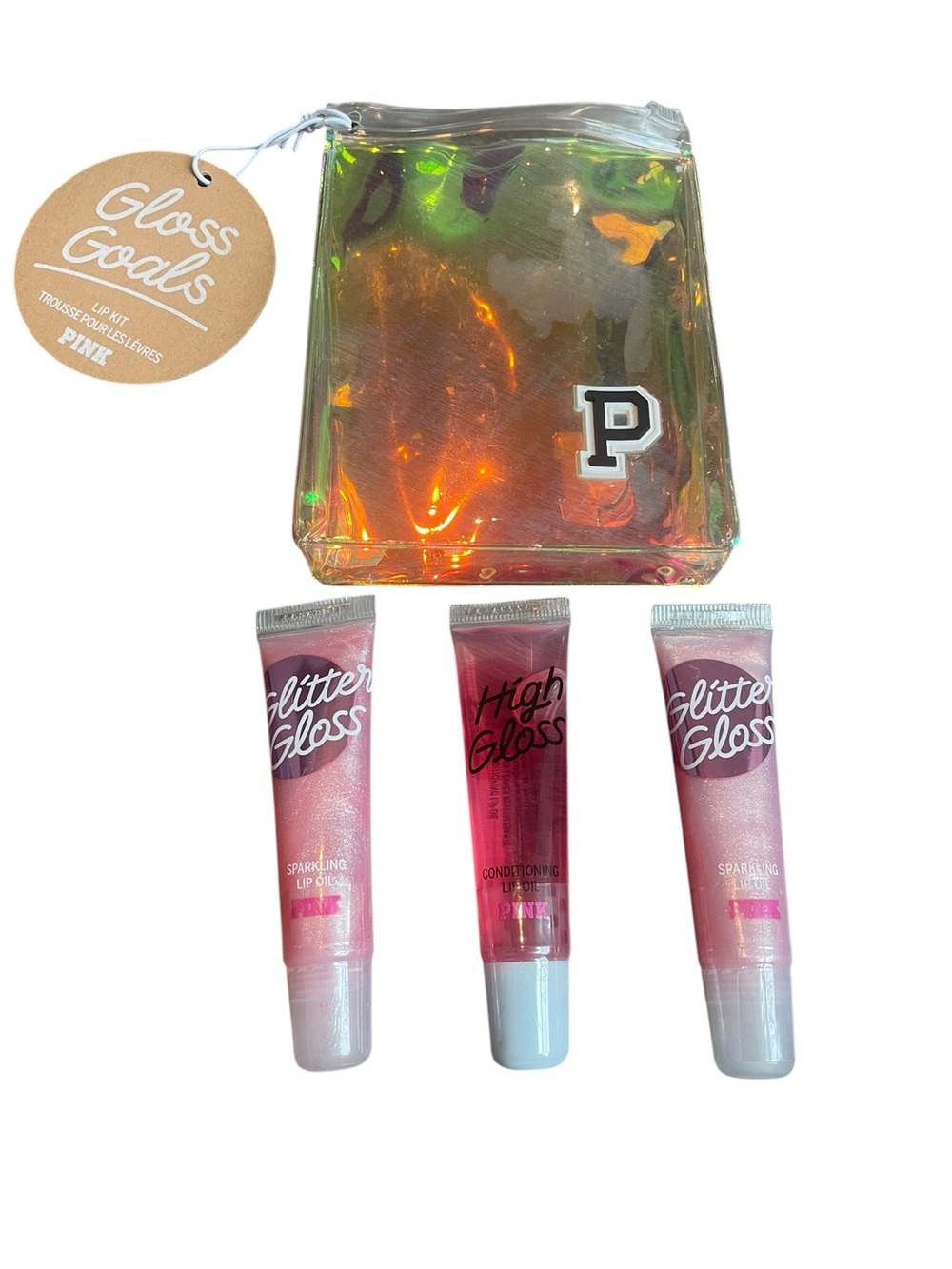 PINK Victoria's Secret Gloss Goals Lip Gloss Trio New READ
